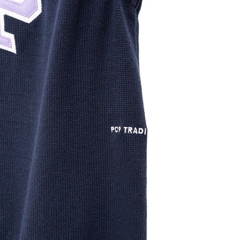 POP Trading Company Arch Spencer Knit Navy POPSS24_06-006 Degli Uberti